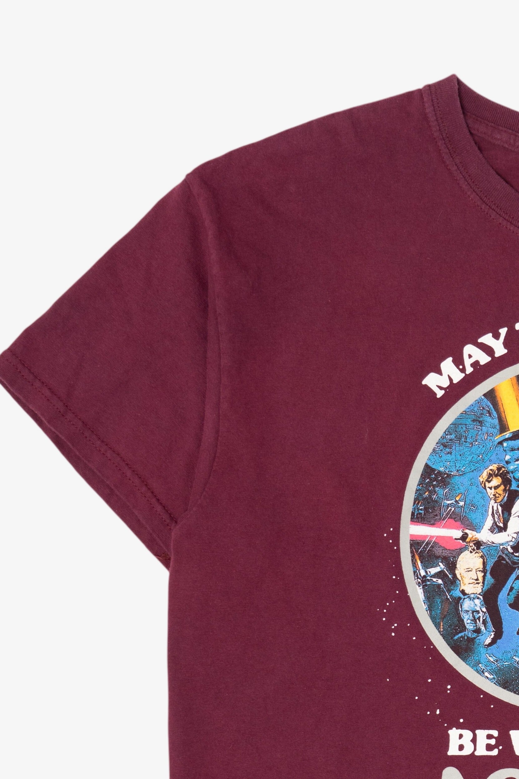 Burgundy Star Wars "May The Force Be With You Aggies" T-Shirt (2020s)