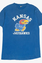 Vintage "Kansas Jayhawks" University of Kansas Mascot T-Shirt (1980s)