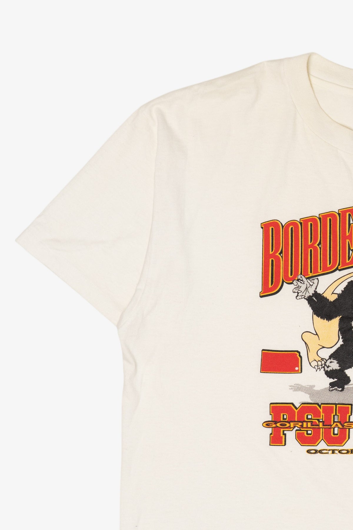 Vintage College "Border Battle" PSU Gorillas Vs. MSSC Lions T-Shirt (1990s)