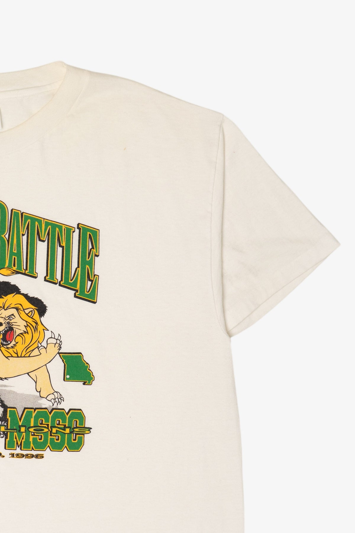 Vintage College "Border Battle" PSU Gorillas Vs. MSSC Lions T-Shirt (1990s)