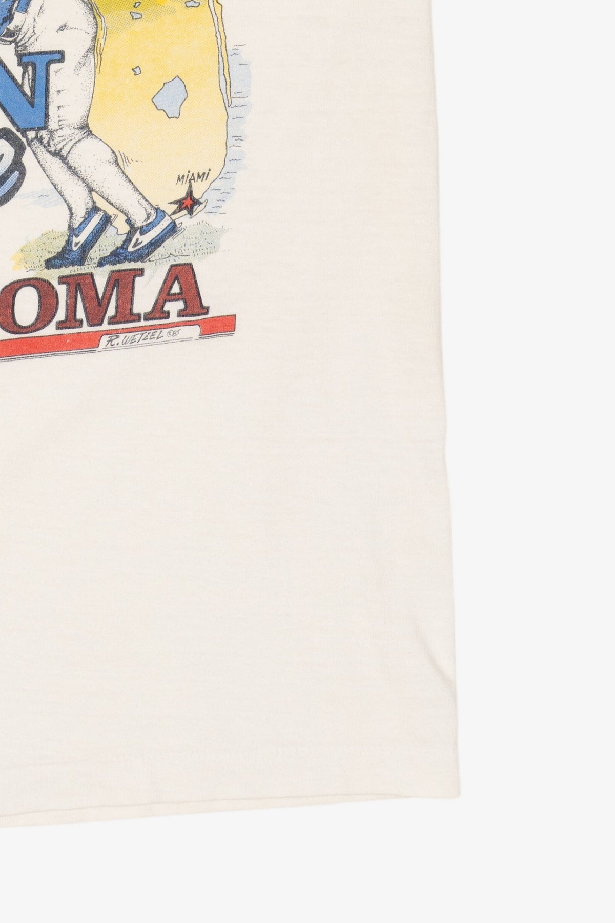 Vintage "Orange Bowl" Penn State Vs. Oklahoma Single Stitch T-Shirt (1980s)