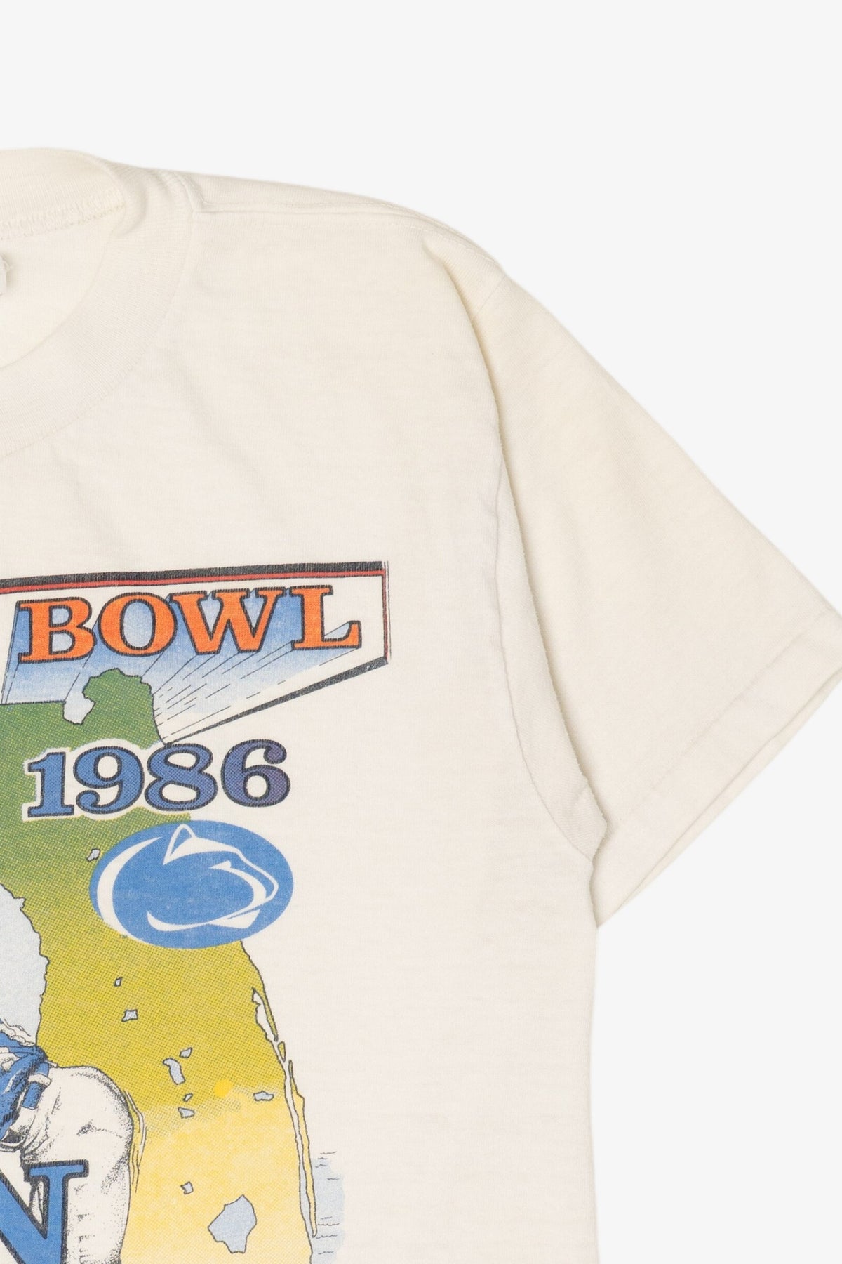 Vintage "Orange Bowl" Penn State Vs. Oklahoma Single Stitch T-Shirt (1980s)