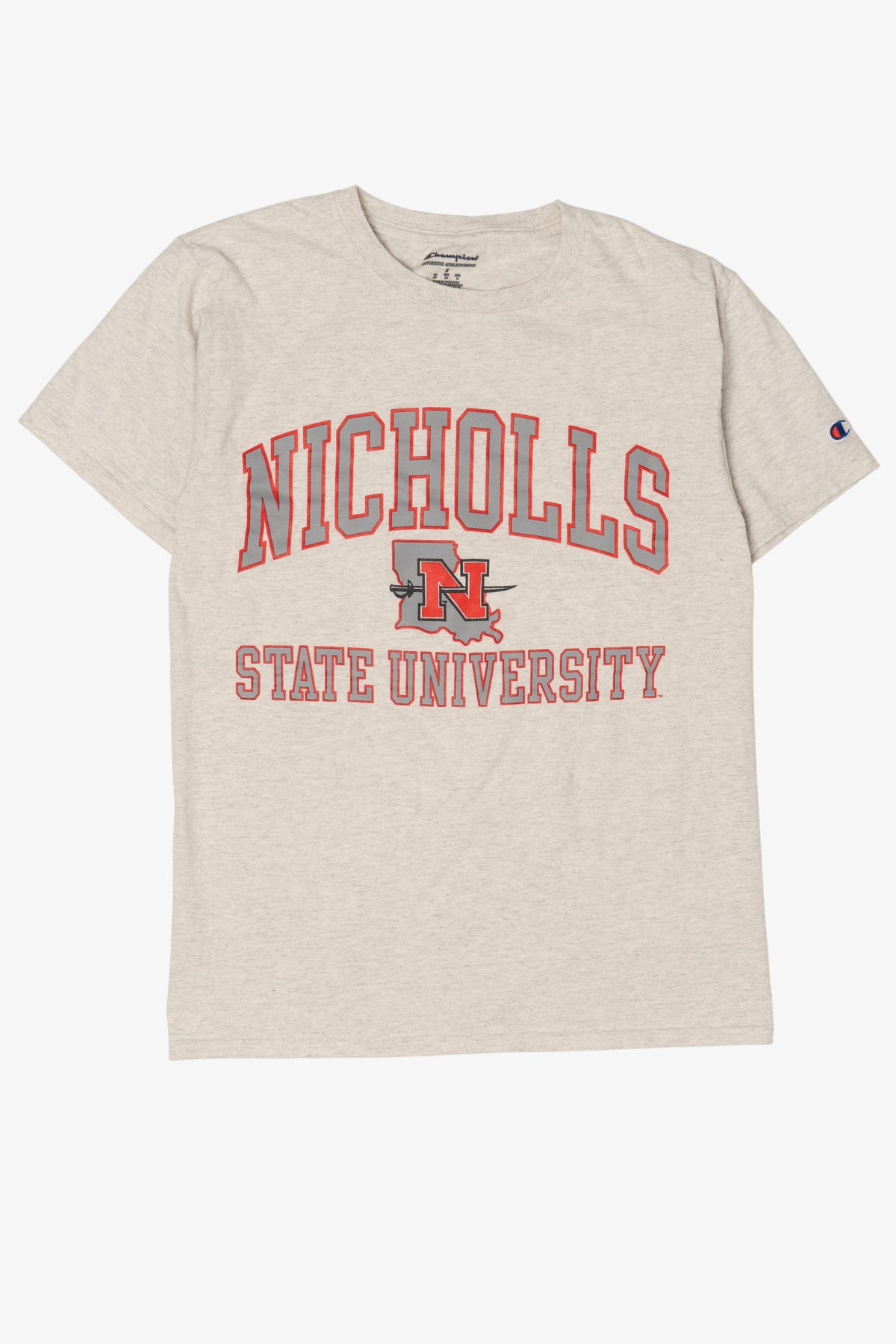 Light Gray Nicholls State University T-Shirt (2010s)