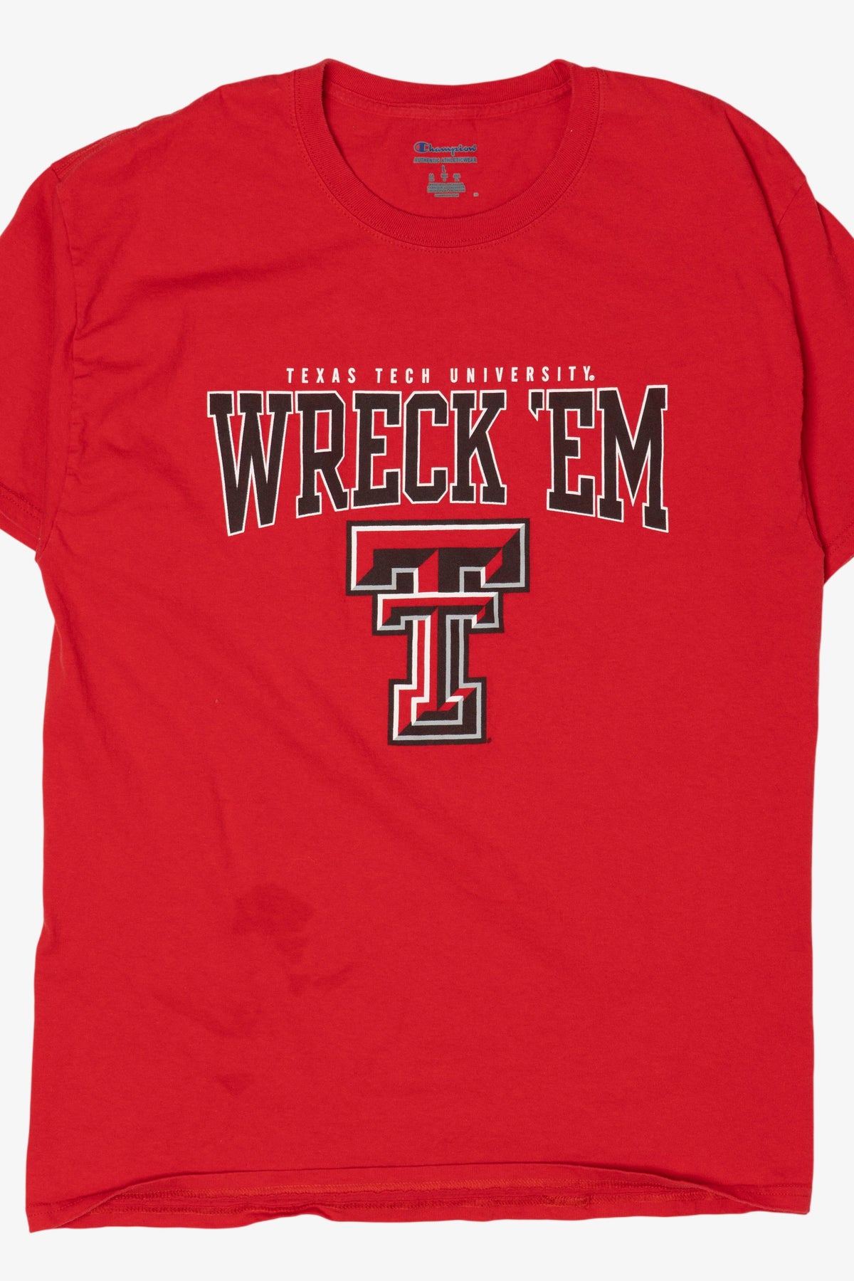 Red Texas Tech University "Wreck 'Em" T-Shirt (2010s)
