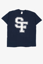 Navy Blue San Francis Area Schools T-Shirt (2010s)