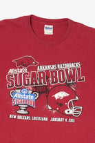 Red Arkansas Razorbacks Allstate Sugar Bowl T-Shirt (2010s)