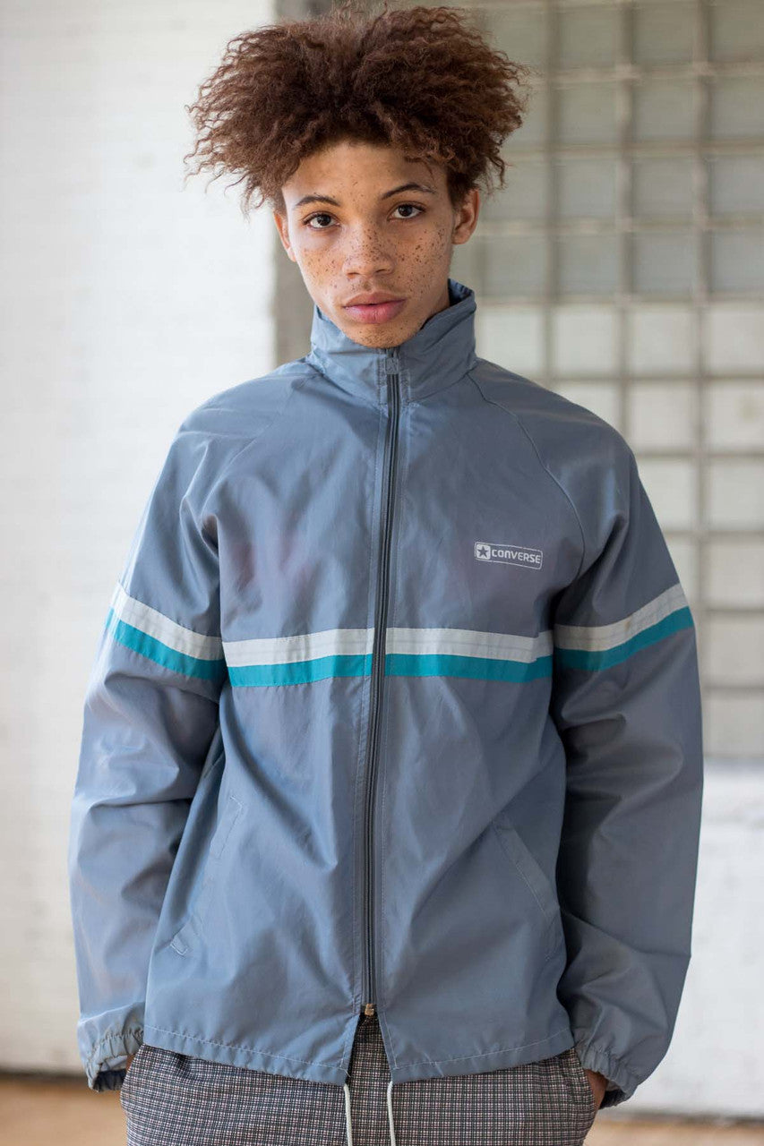 Grey Converse Windbreaker