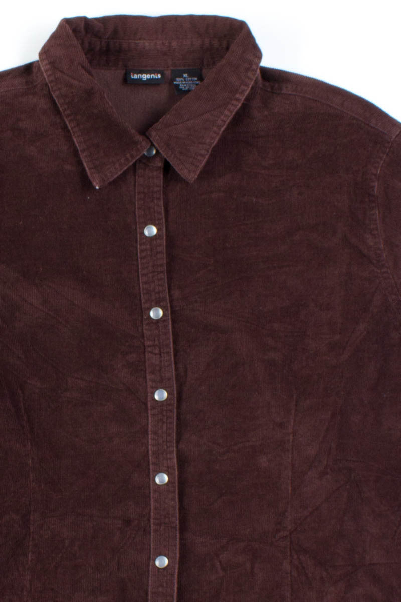 Brown Vintage Corduroy Shirt 3