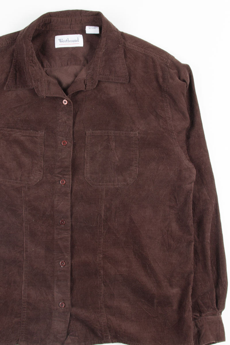 Brown Vintage Corduroy Shirt 1