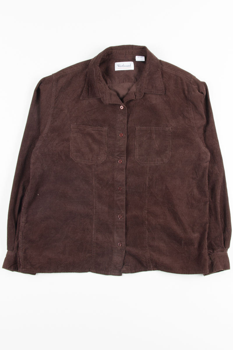 Brown Vintage Corduroy Shirt 1
