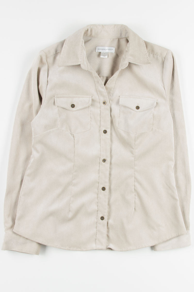 Cream Vintage Corduroy Shirt