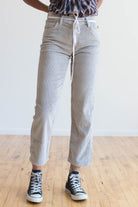 Grey Wide Wale Corduroy Pants