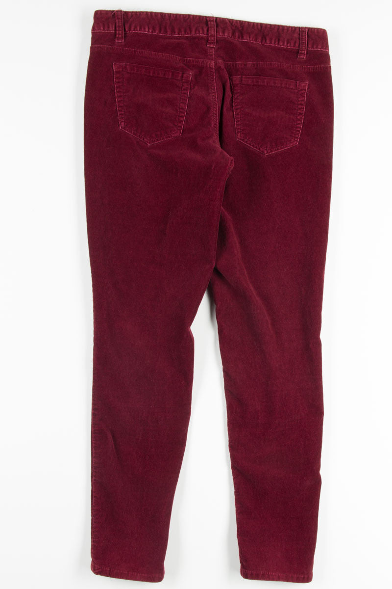 Burgundy Corduroy Pants