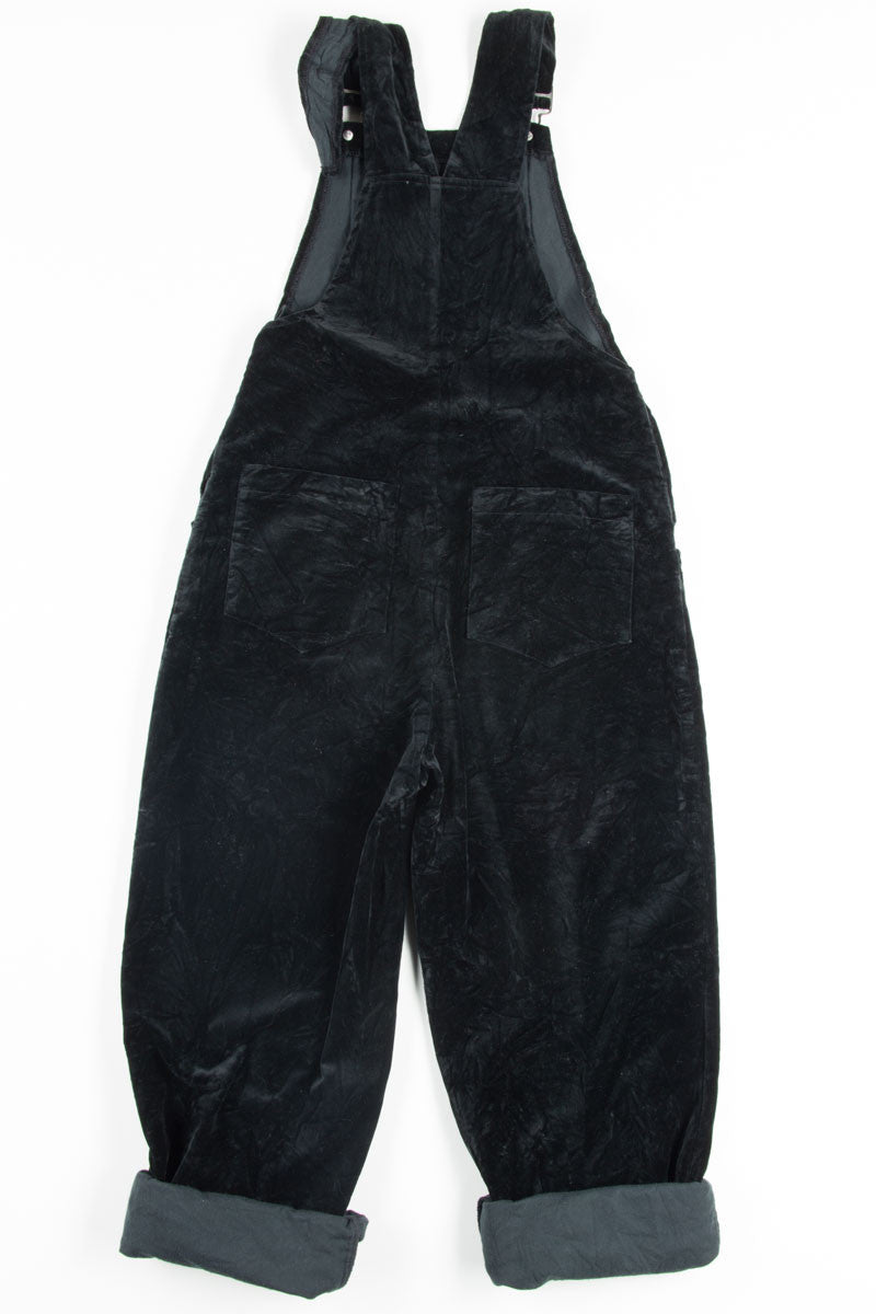 Black Velvet Overalls