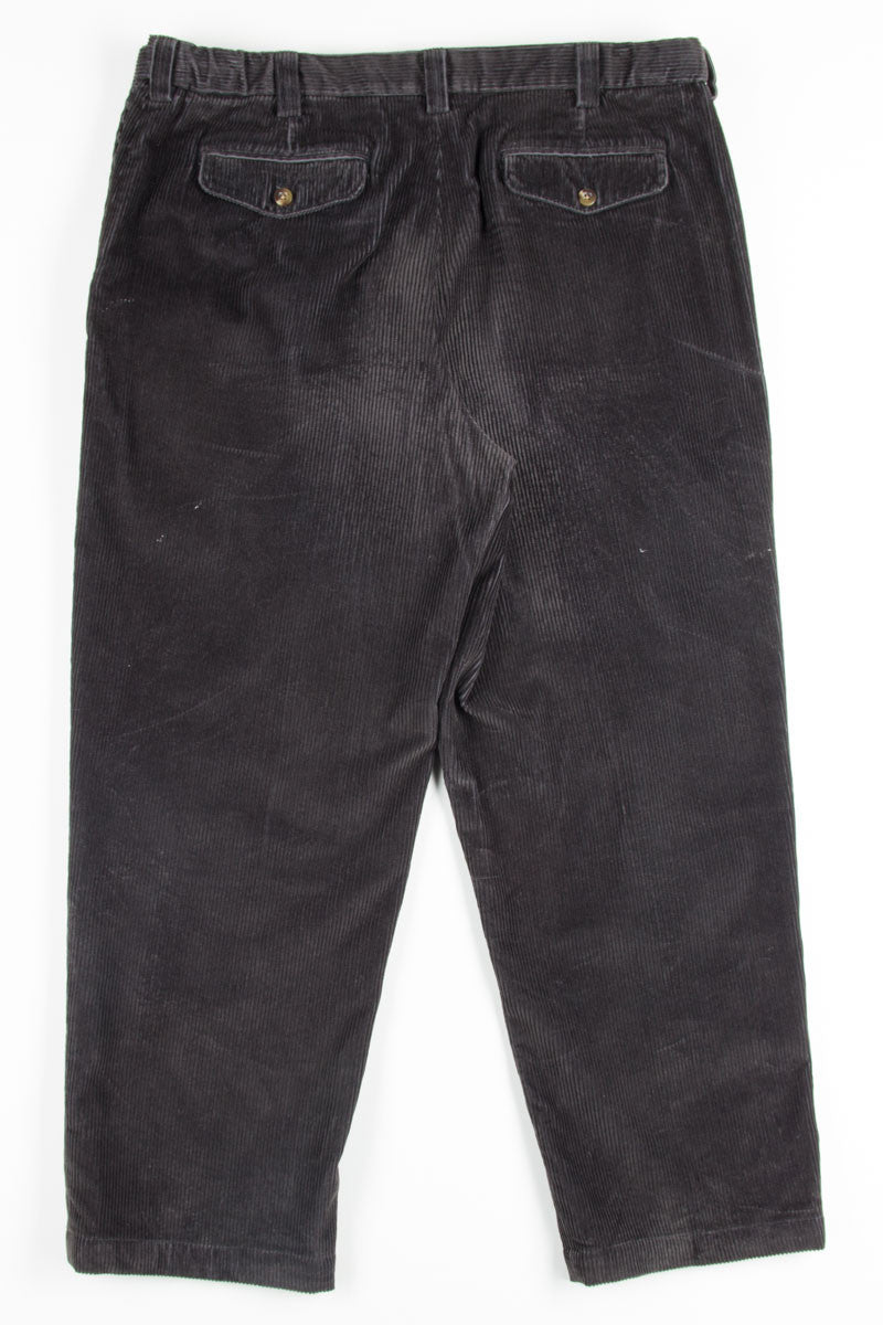 Black L.L. Bean Corduroy Pants