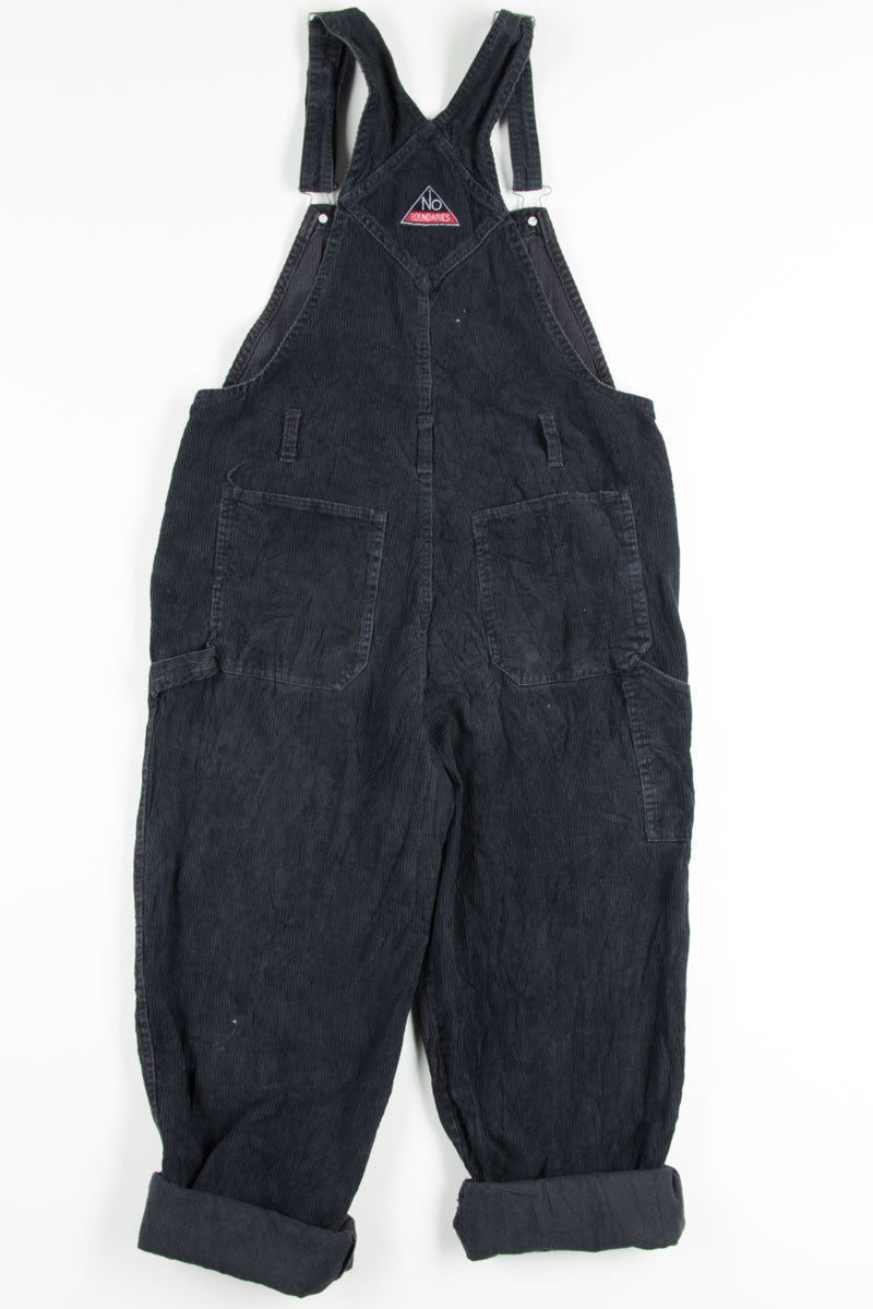 Black Corduroy Overalls 2