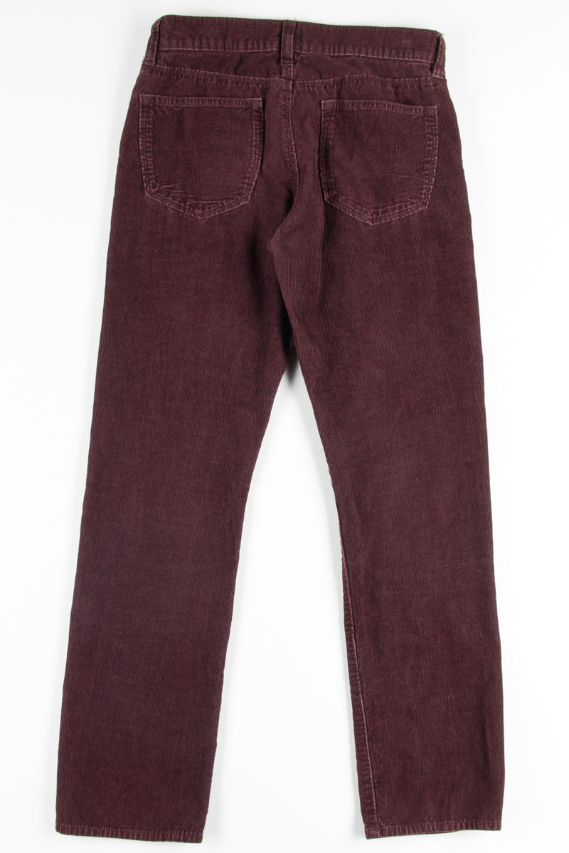 Burgundy Corduroy Pants 2