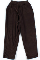 Brown Elastic Velvet Pants