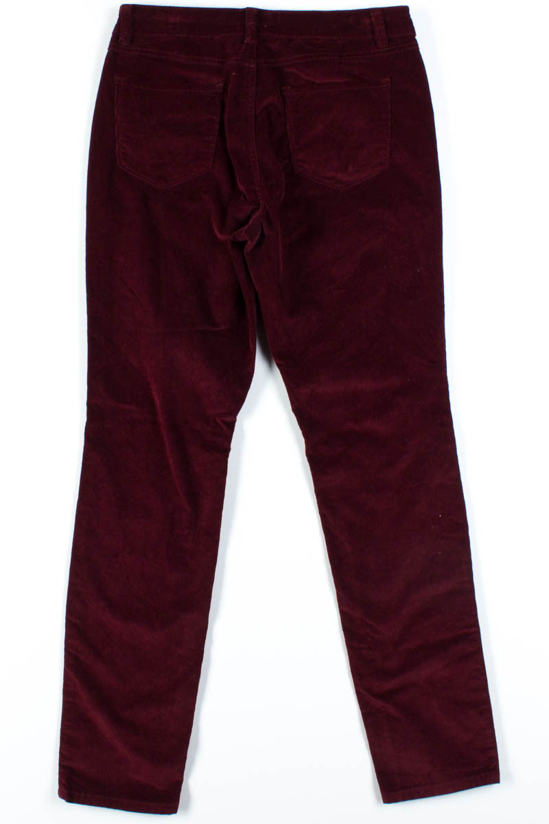 Burgundy Corduroy Pants 4