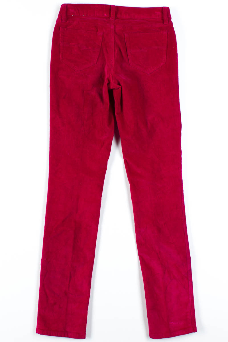 Raspberry Corduroy Pants