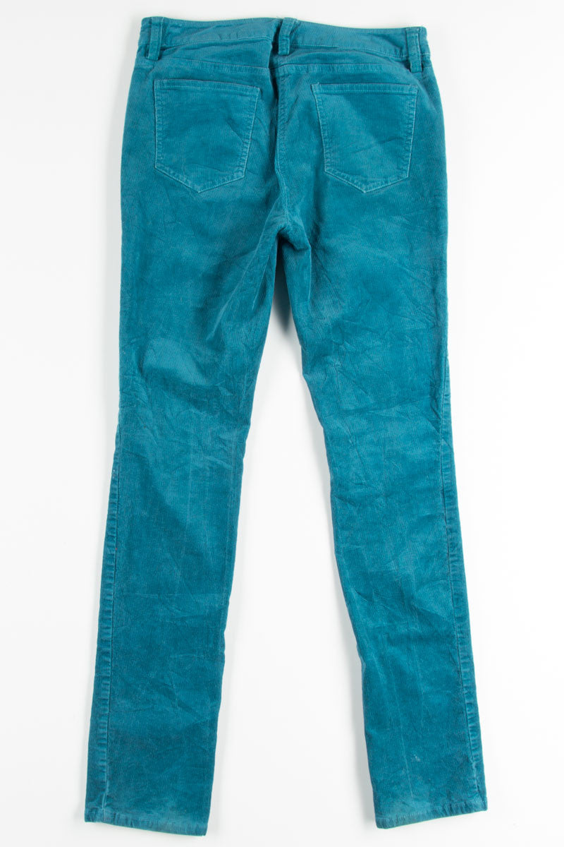 Teal Corduroy Skinny Jeans