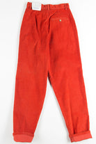 High Waisted Burnt Orange Corduroy Pants