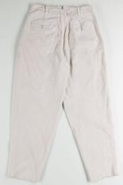 Cream High Waisted Corduroy Pants (sz. Petite 10)