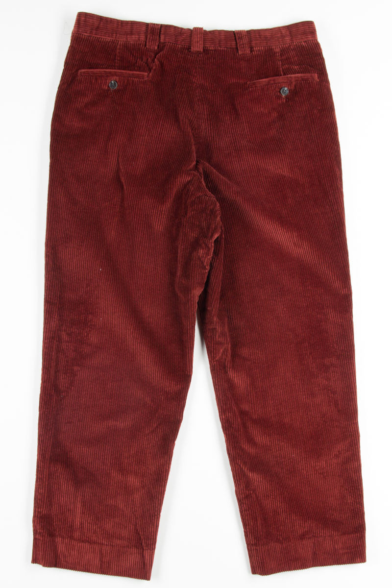 Burgundy Corduroy Pants 1