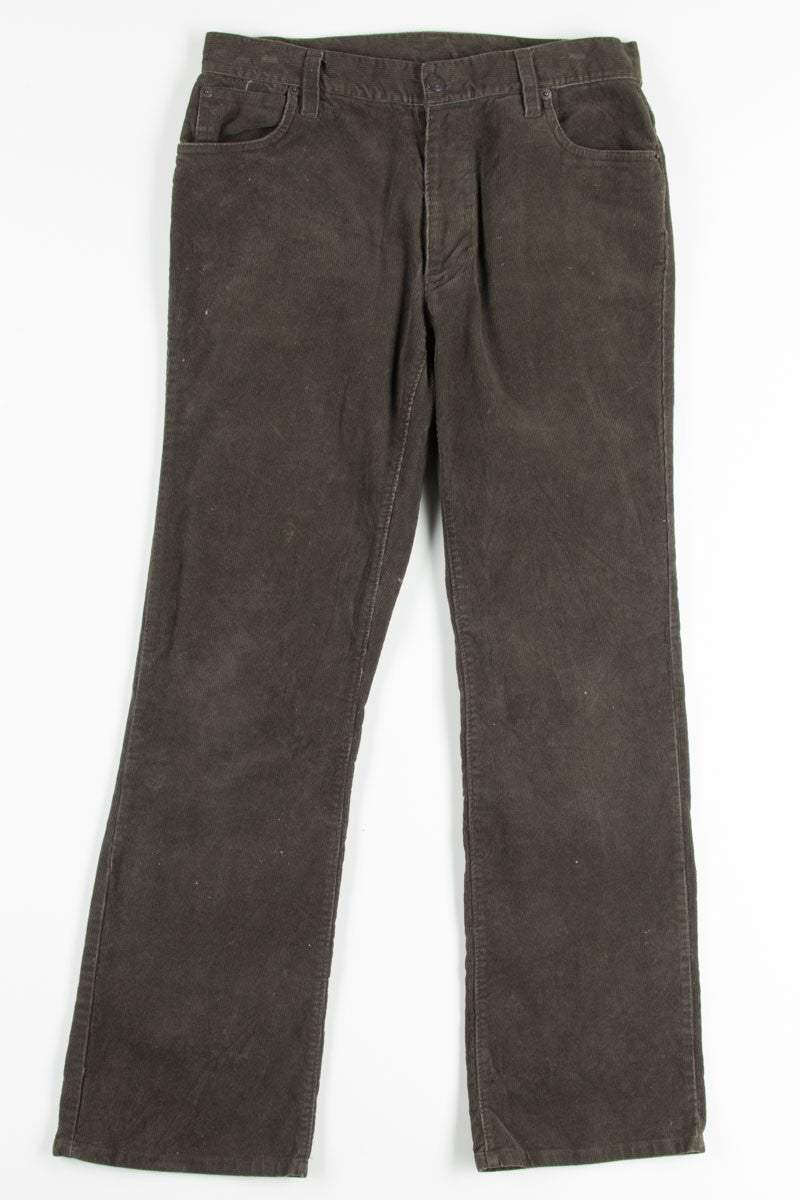Olive Corduroy Pants 3