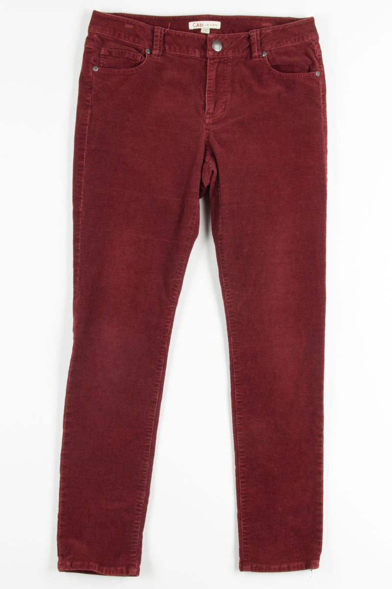 Burgundy Cabi Corduroy Pants