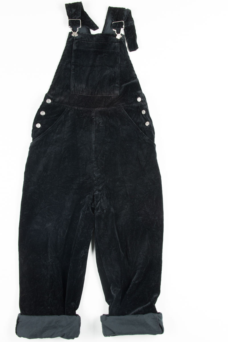 Black Velvet Overalls