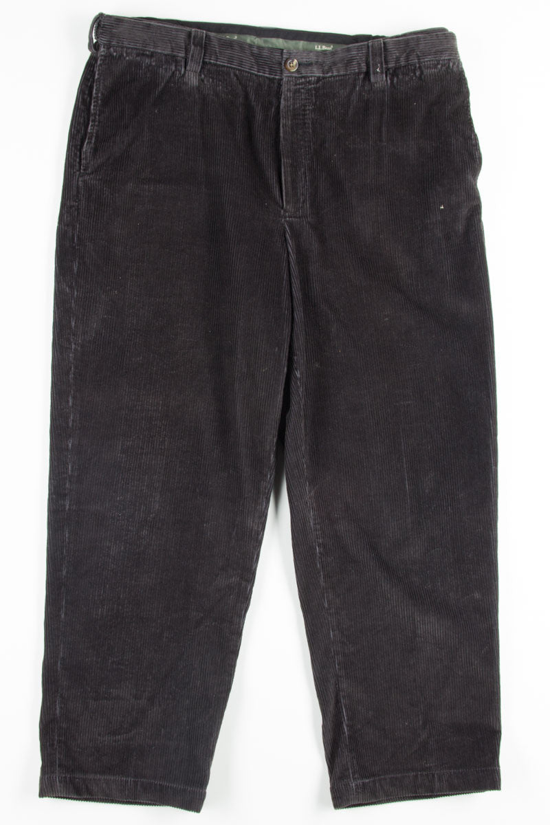 Black L.L. Bean Corduroy Pants