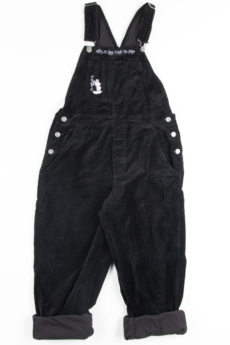 Black Velvet Mickey Mouse Vintage Overalls