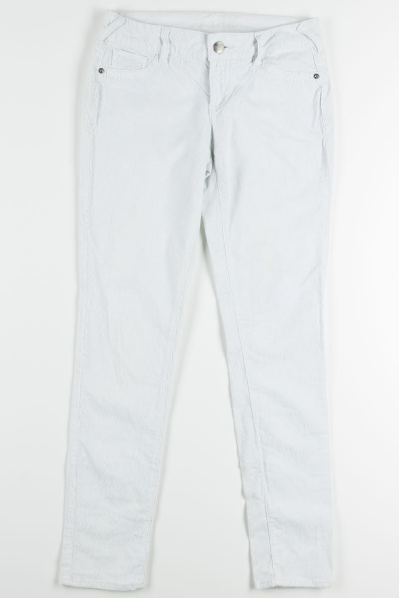 White Skinny Corduroy Pants