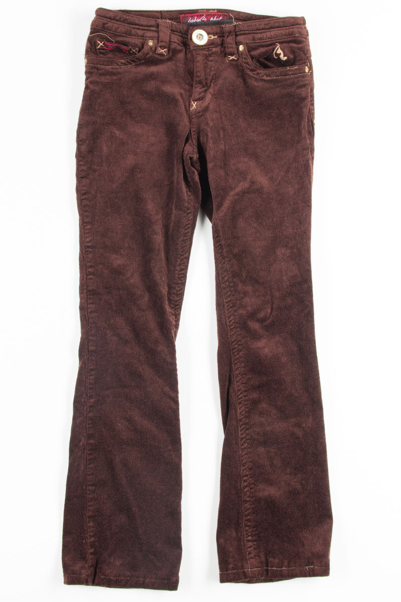 Brown Baby Phat Corduroy Bell Bottoms