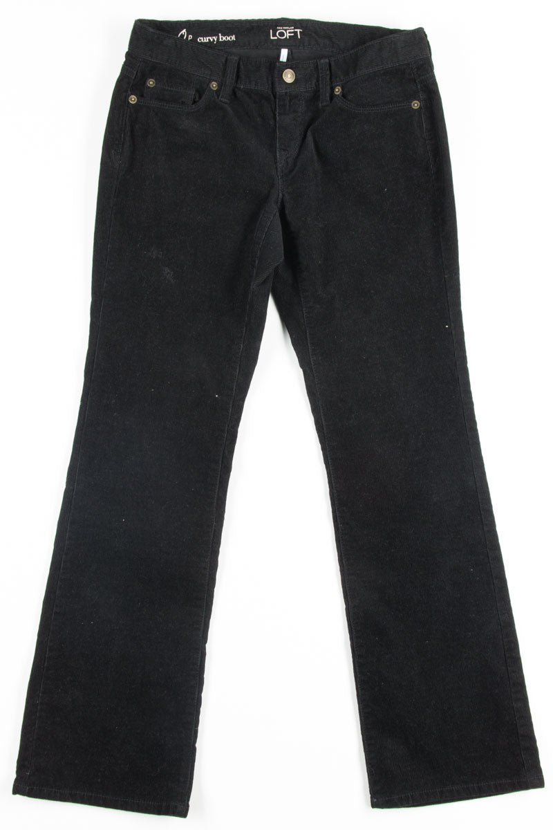 Black Loft Corduroy Pants