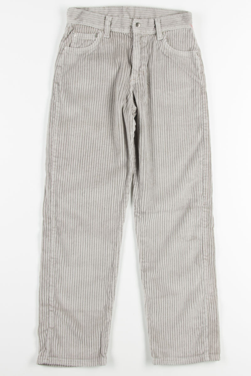 Grey Wide Wale Corduroy Pants