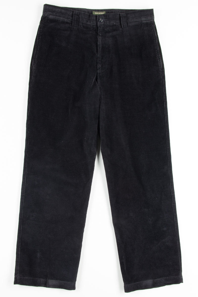 Black Dockers Corduroy Pants 2