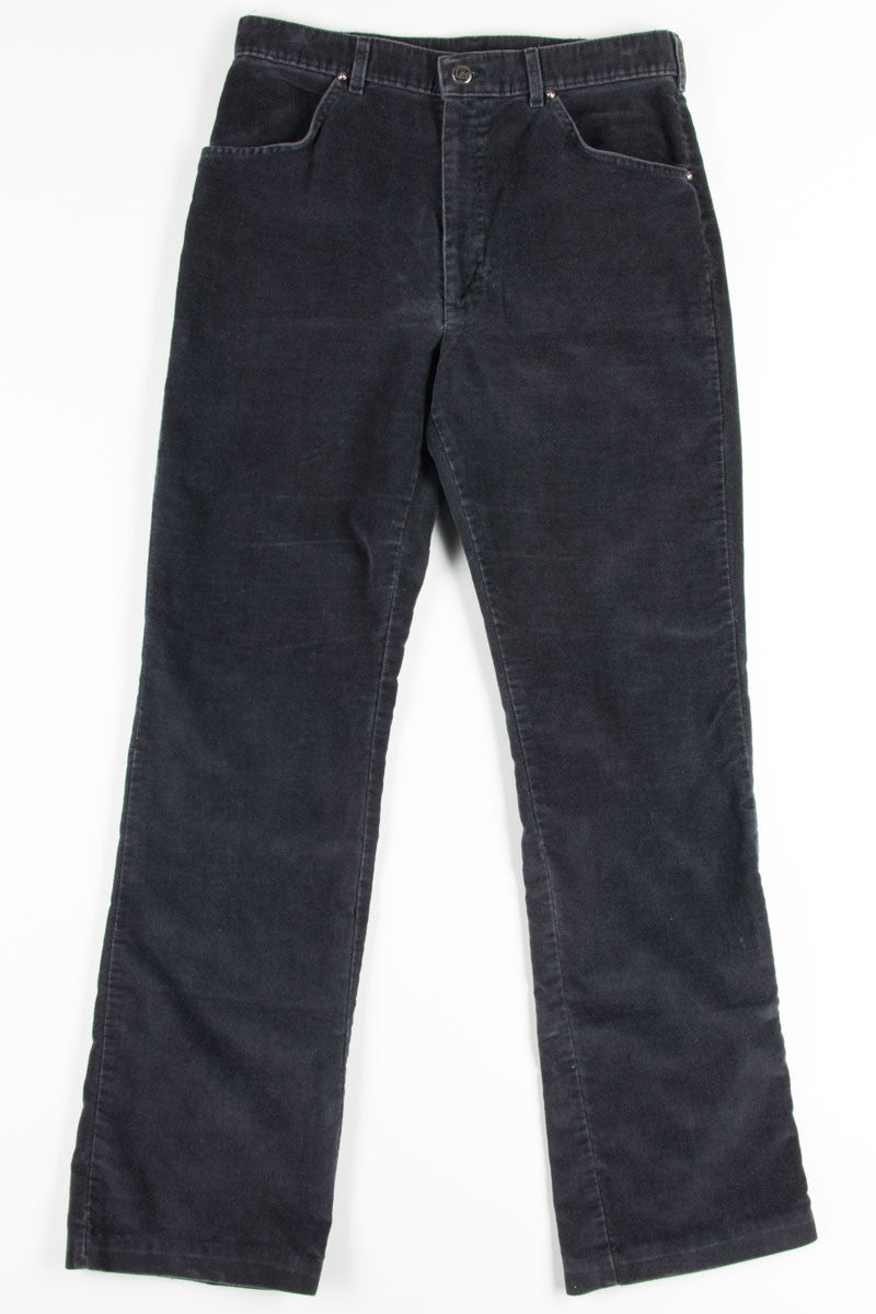 Black Lee Corduroy Pants 1