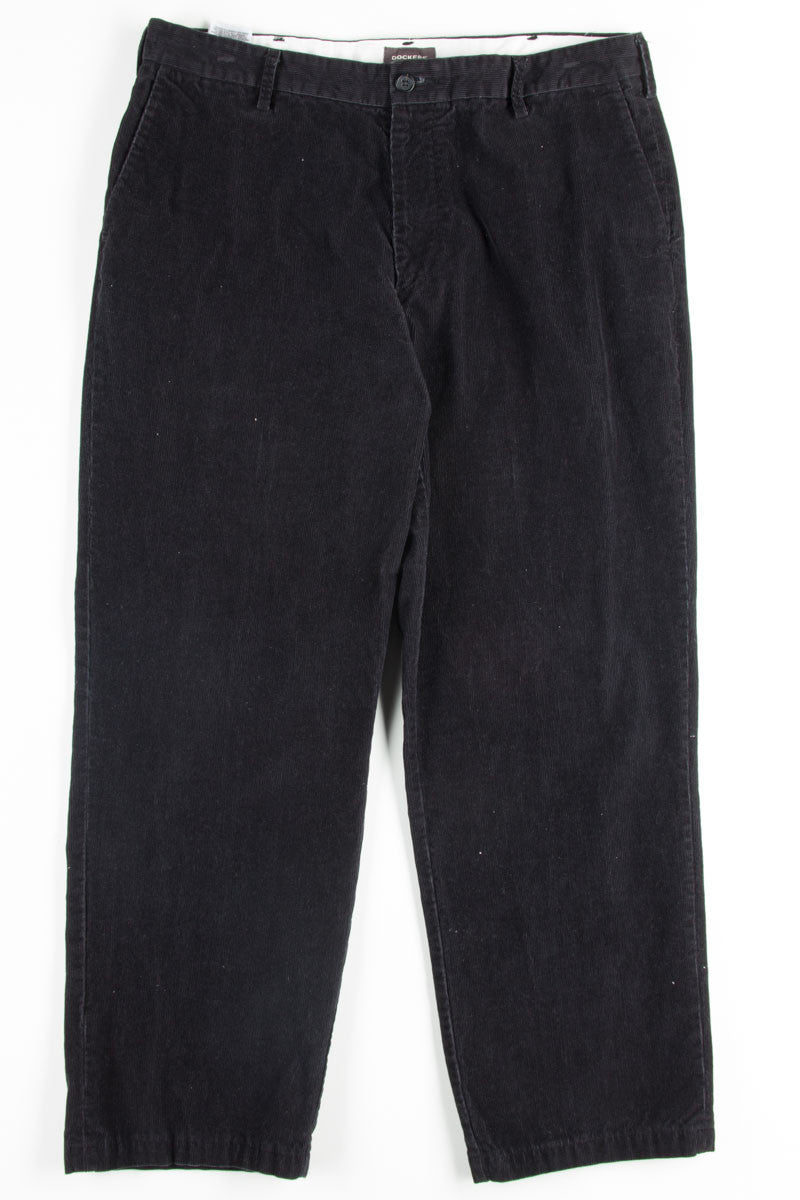 Black Dockers Corduroy Pants 3