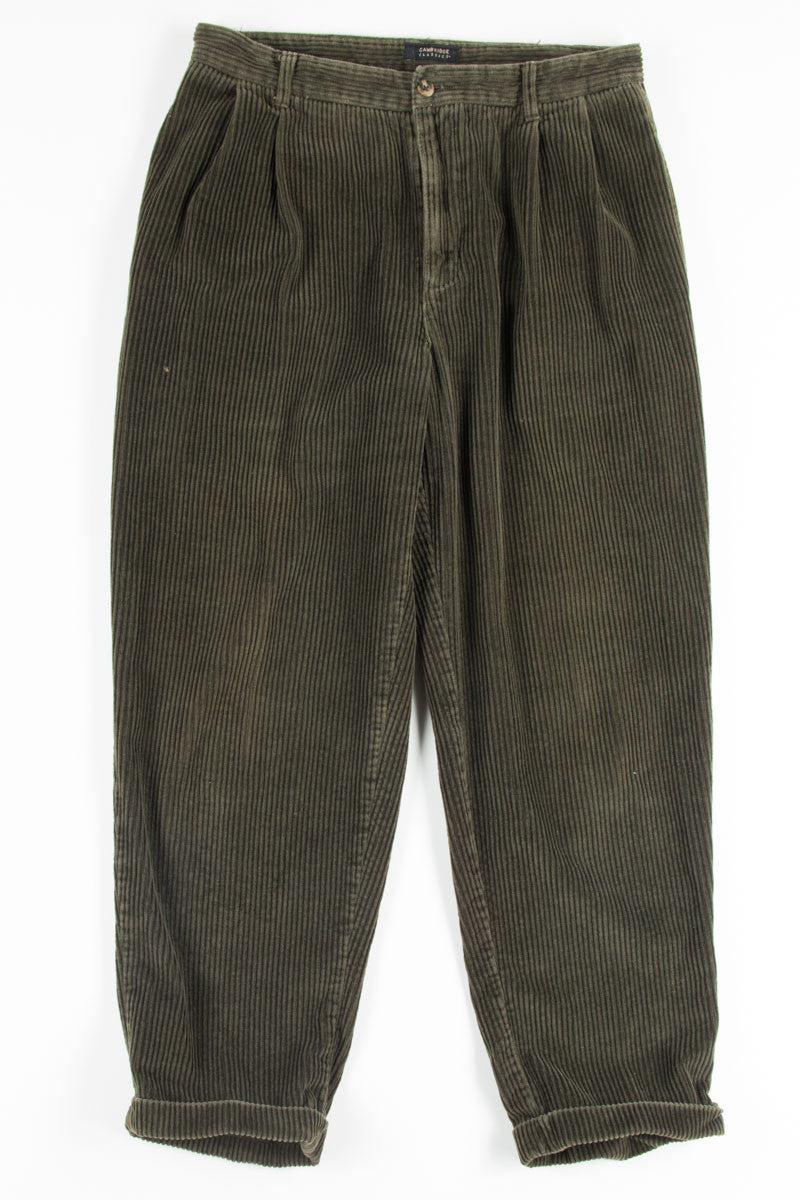 Olive Corduroy Pants 2