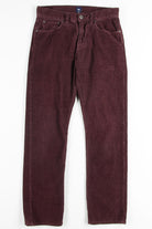 Burgundy Corduroy Pants 2
