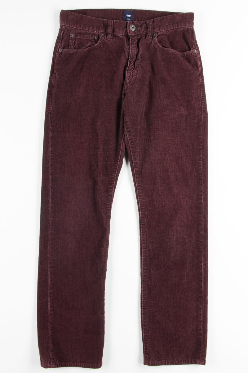 Burgundy Corduroy Pants 2