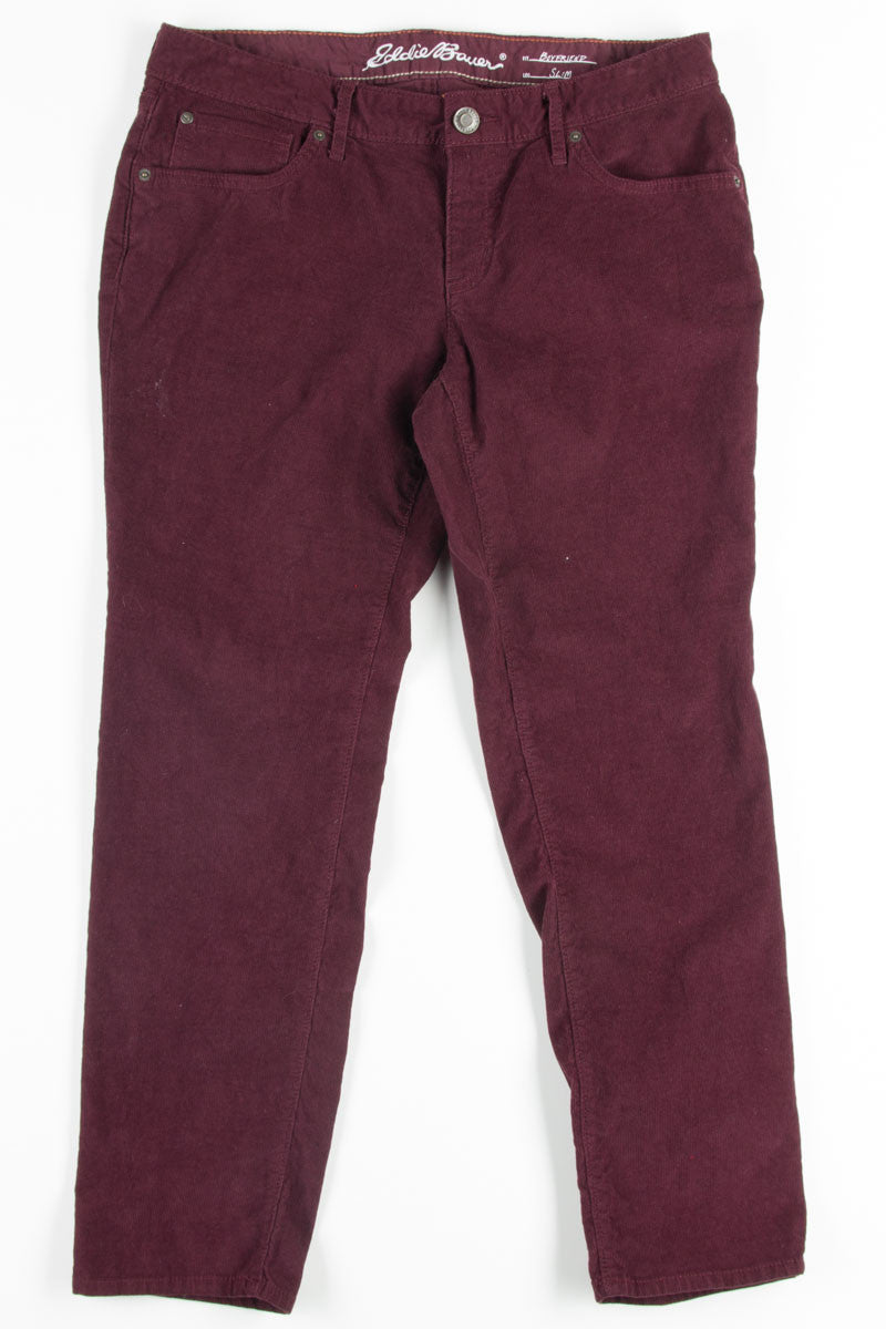 Burgundy Corduroy Pants 3