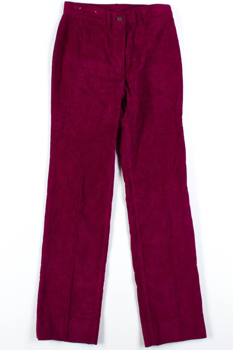 Wine Blaze Corduroy Pants