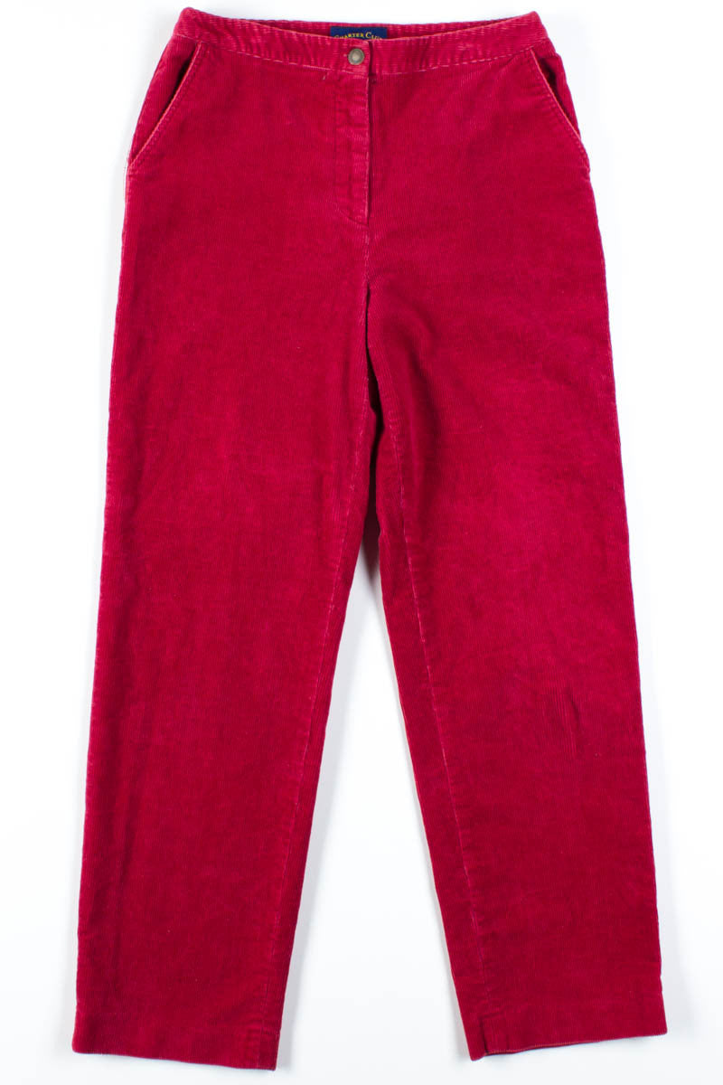 Strawberry Corduroy Pants