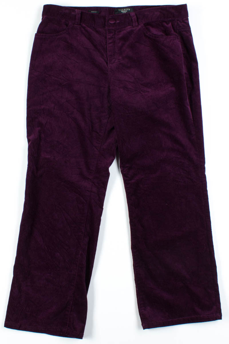 Burgundy Velvet Pants