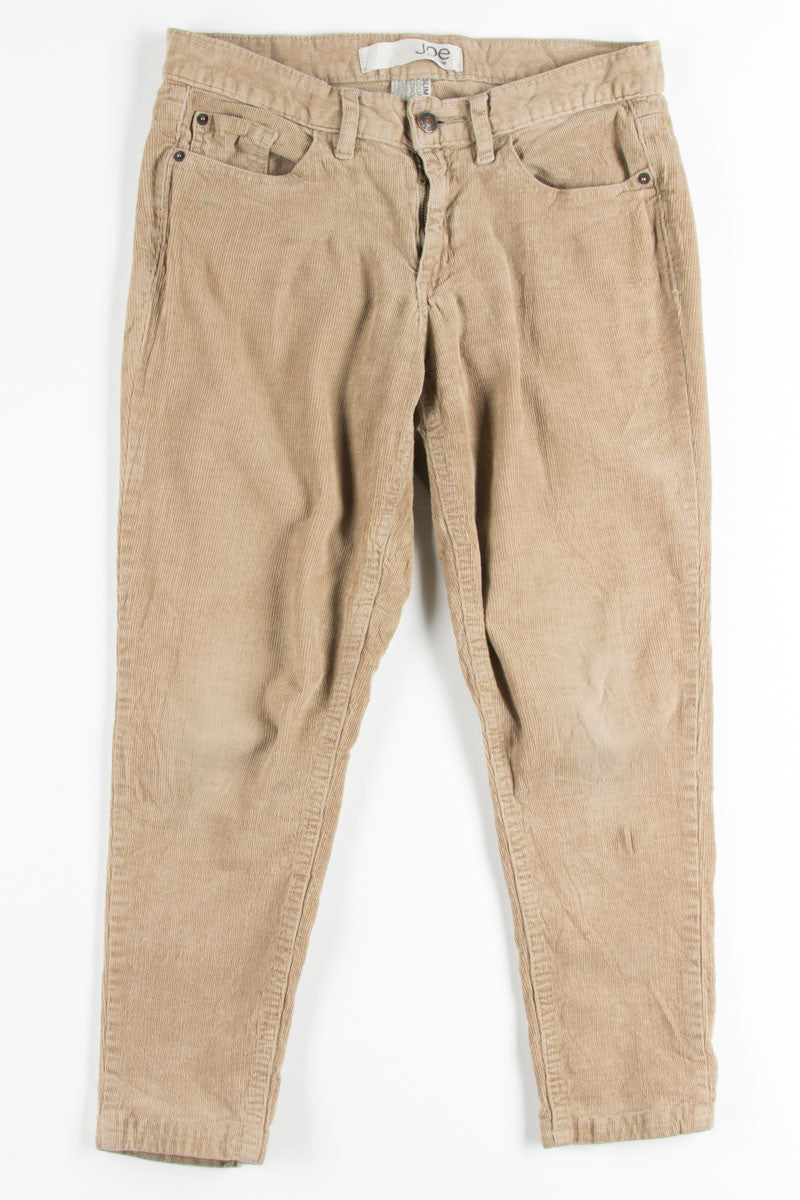 Tan Corduroy Capris