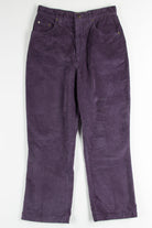 High Rise Purple Corduroy Pants (sz. 12)