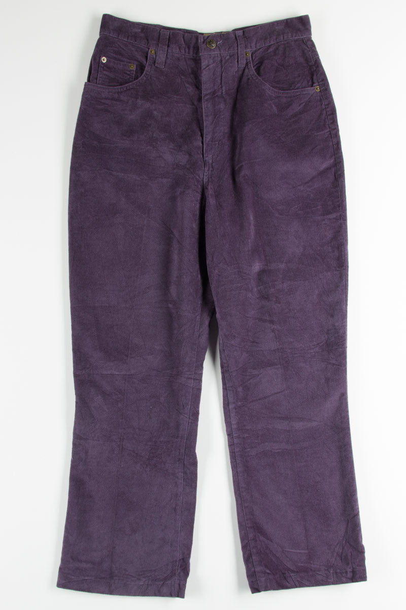 High Rise Purple Corduroy Pants (sz. 12)